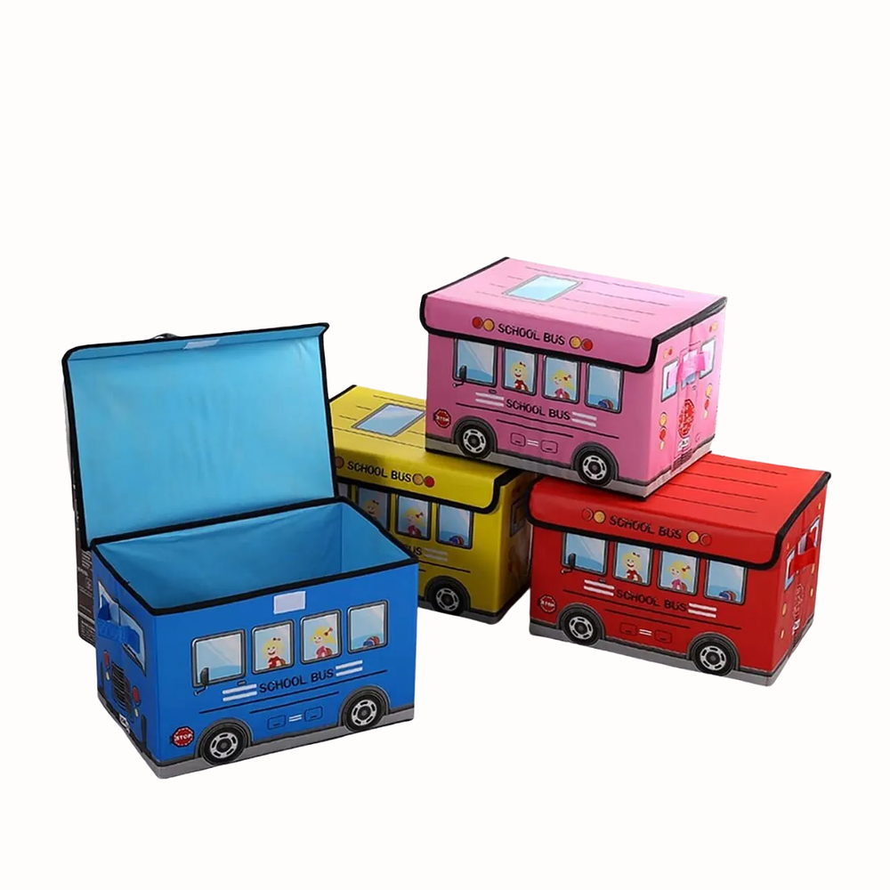 Cajas Baúles Organizadores Diseño Autobús Infantil 35x25x24