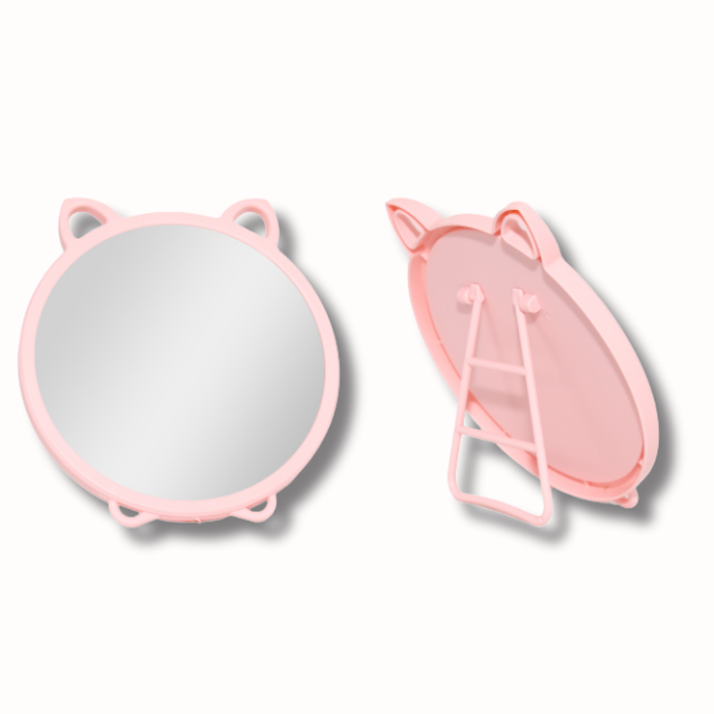 Espejo Redondo con Orejitas y Corona