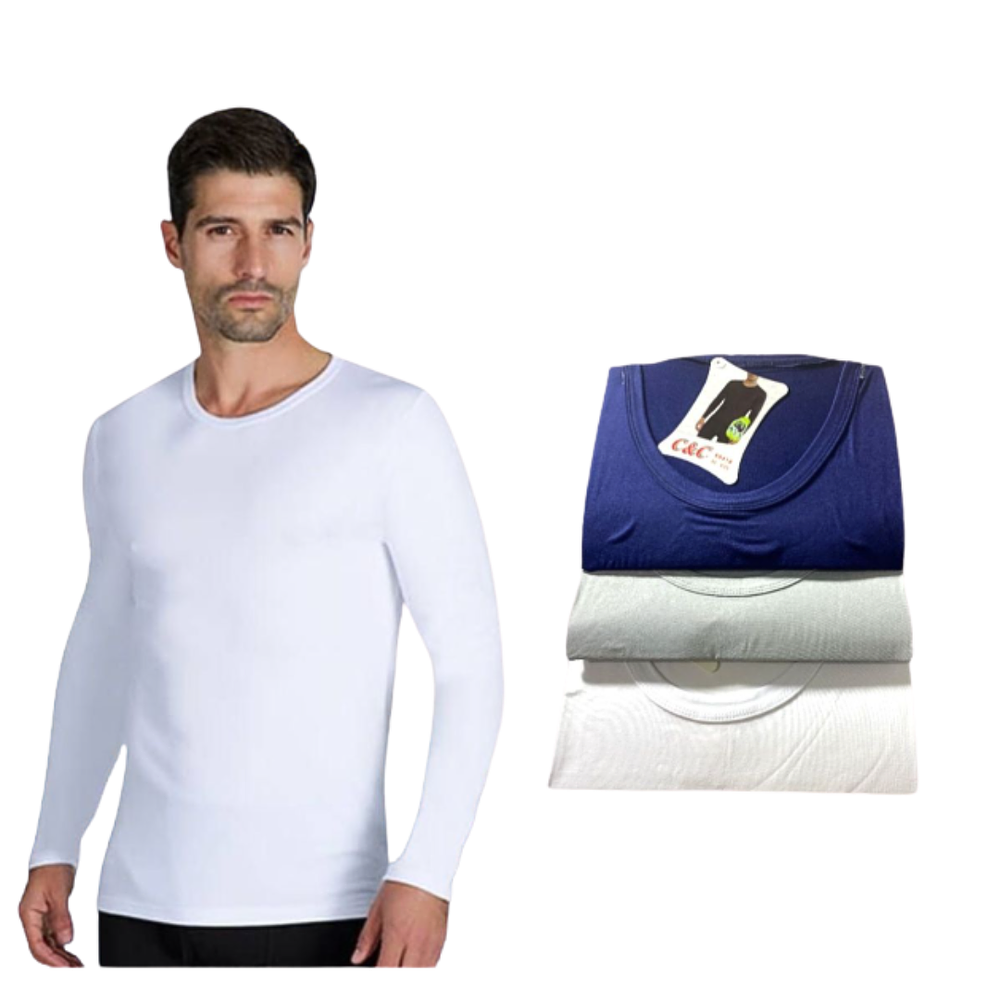 Camiseta de Bambú Hombre S-M-XXL Pack 12 Unidades