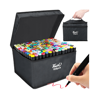 Set de 168 Marcadores de Colores 