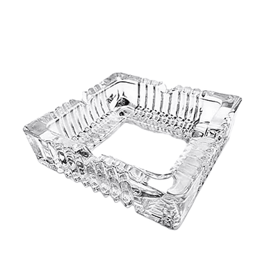 Cenicero Cuadrado de Vidrio 