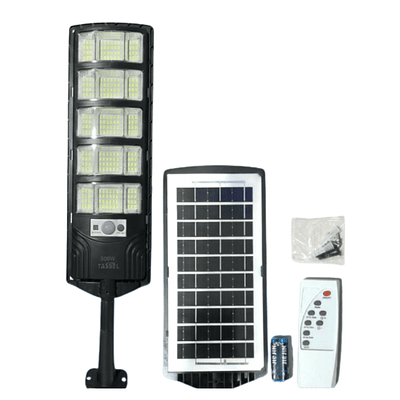 Foco SolarTipo Poste Con Sensor De Movimiento 500 W