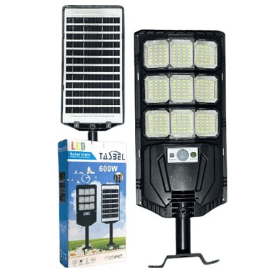 Foco Solar Tipo Poste Con Sensor de Movimiento 600 W