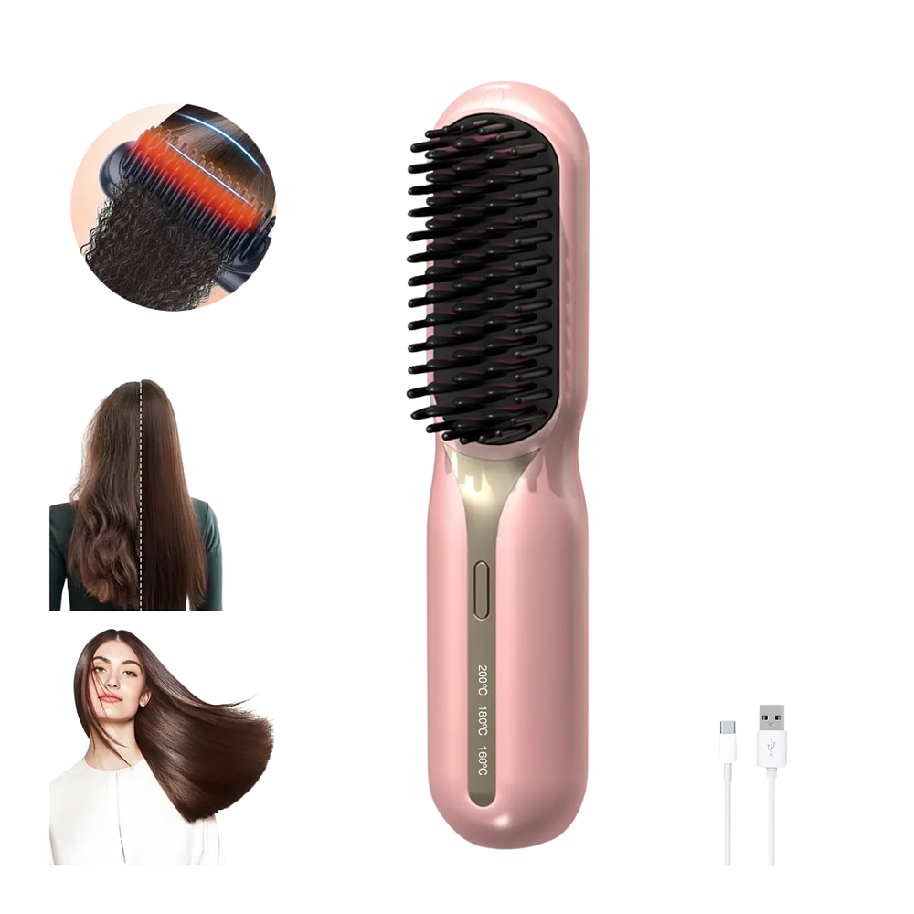 Cepillo Alisador de Cabello Inalámbrico