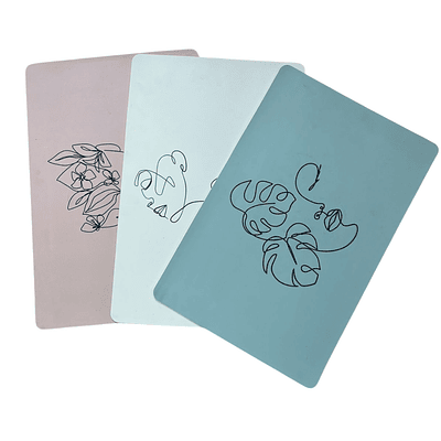 Individual Diseño Minimalista Colores Pasteles y Diseños Surtidos 