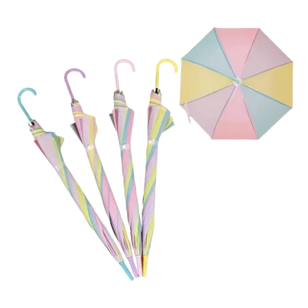 Paragua Infantil Colores Pasteles 54 cm