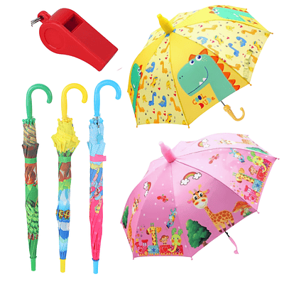 Paraguas Diseño Infantil Con Silbato