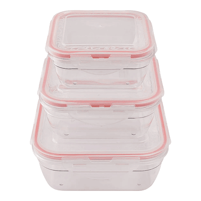 Set 3 Tuper 25,5 X 17,5 X 7,5 cm