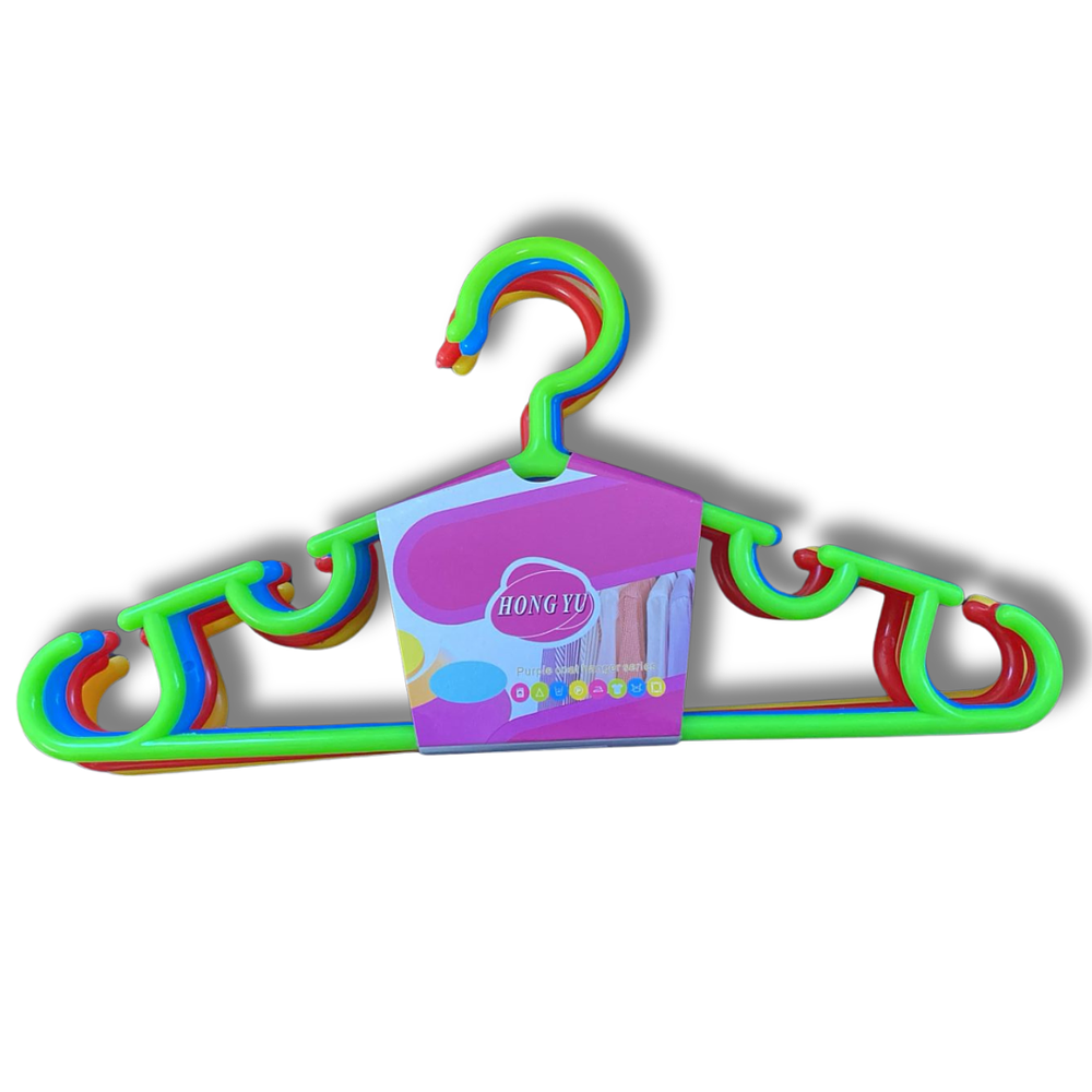 Set Colgadores de Ropa de Plástico Colores 5 Unidades 
