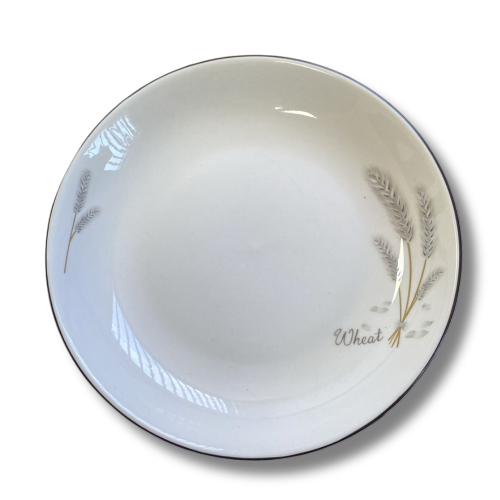 Plato Cerámica Diseño Trigo 8 Pulgadas