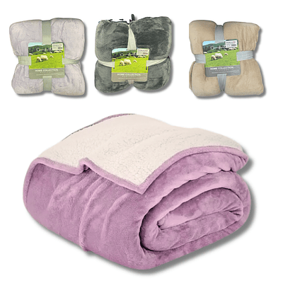 Frazada Con Chiporro 2 Plazas Colores 