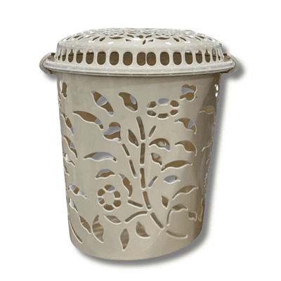 Canasto Redondo Beige/Gris/Café