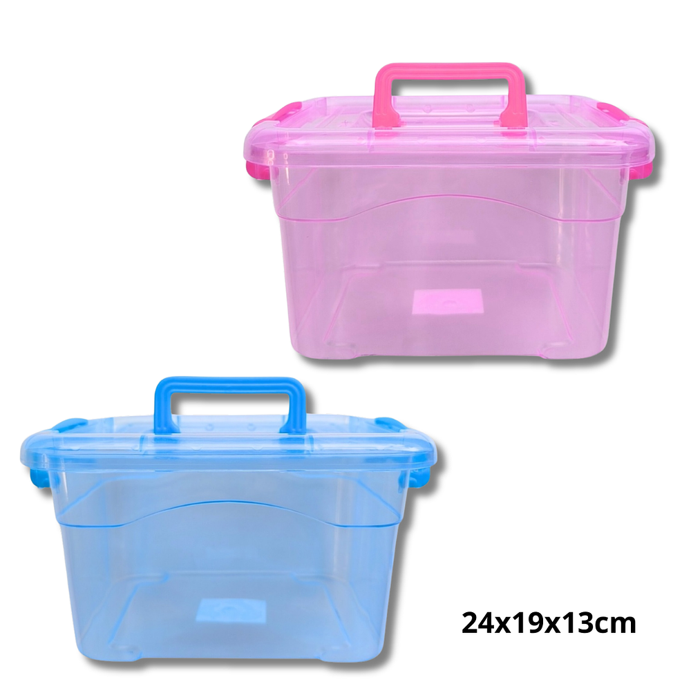 Caja Organizadora Con Tapa Plastica 24x19x13cm 