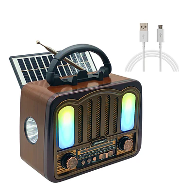 Radio Bluetooth y Solar Recargable Luces Modelo 7