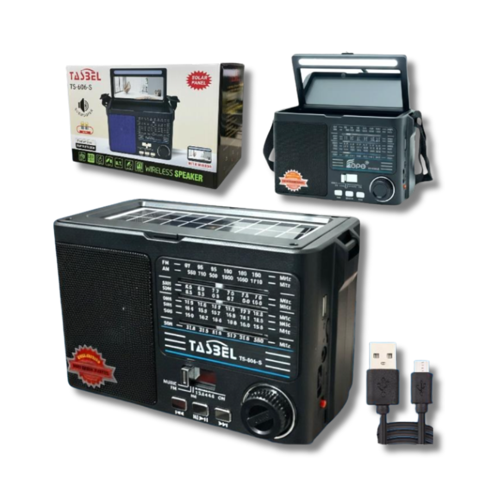 Radio Bluetooth y Solar Recargable Modelo 8