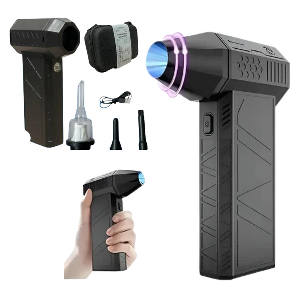 Mini Soplador y Aspirador con Estuche y Accesorios