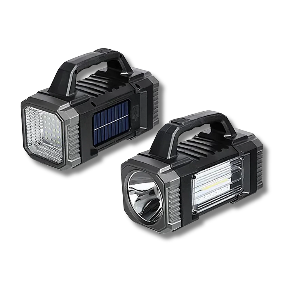 Linterna de Mano Solar y Recargable
