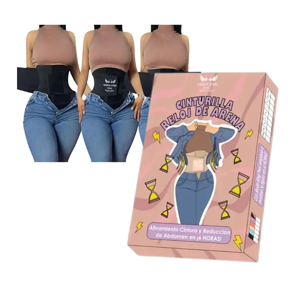 Faja Cinturilla Reloj De Arena Moda King 