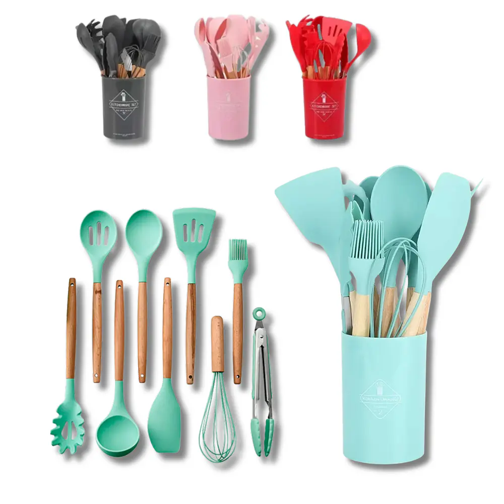 Set Utensilios de Cocina de Silicona 24 Piezas 