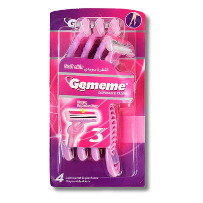 Rasuradora Rastrillo Gememe Mujer Set 4 Unidades 