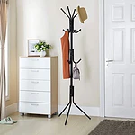 Perchero De 8 Ganchos De Pie 175 cm Modernos Para Colgar Ropa Bolsos Pantalones Abrigos