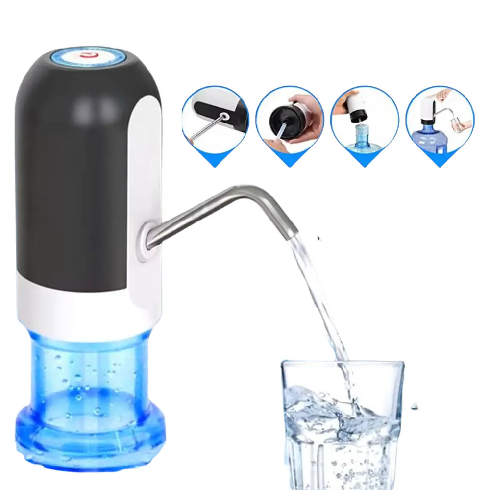 Dispensadora de Agua Recargable USB Compatible con Botellones y Garrafones
