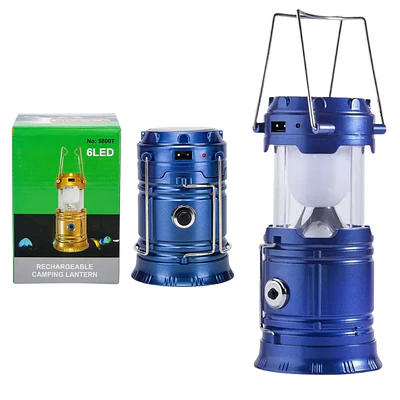 Lámpara Led Recargable y Solar Camping