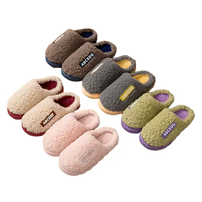 Pantufla Diseño Letras Con Chiporro Colores 