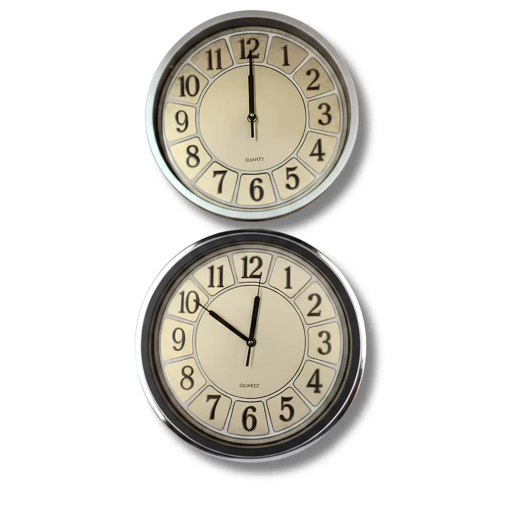 Reloj De Pared Fondo Dorado 