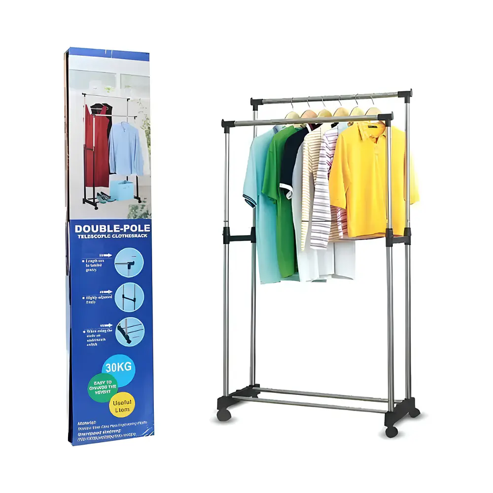 Tendedero Colgador de Ropa Doble Vertical 