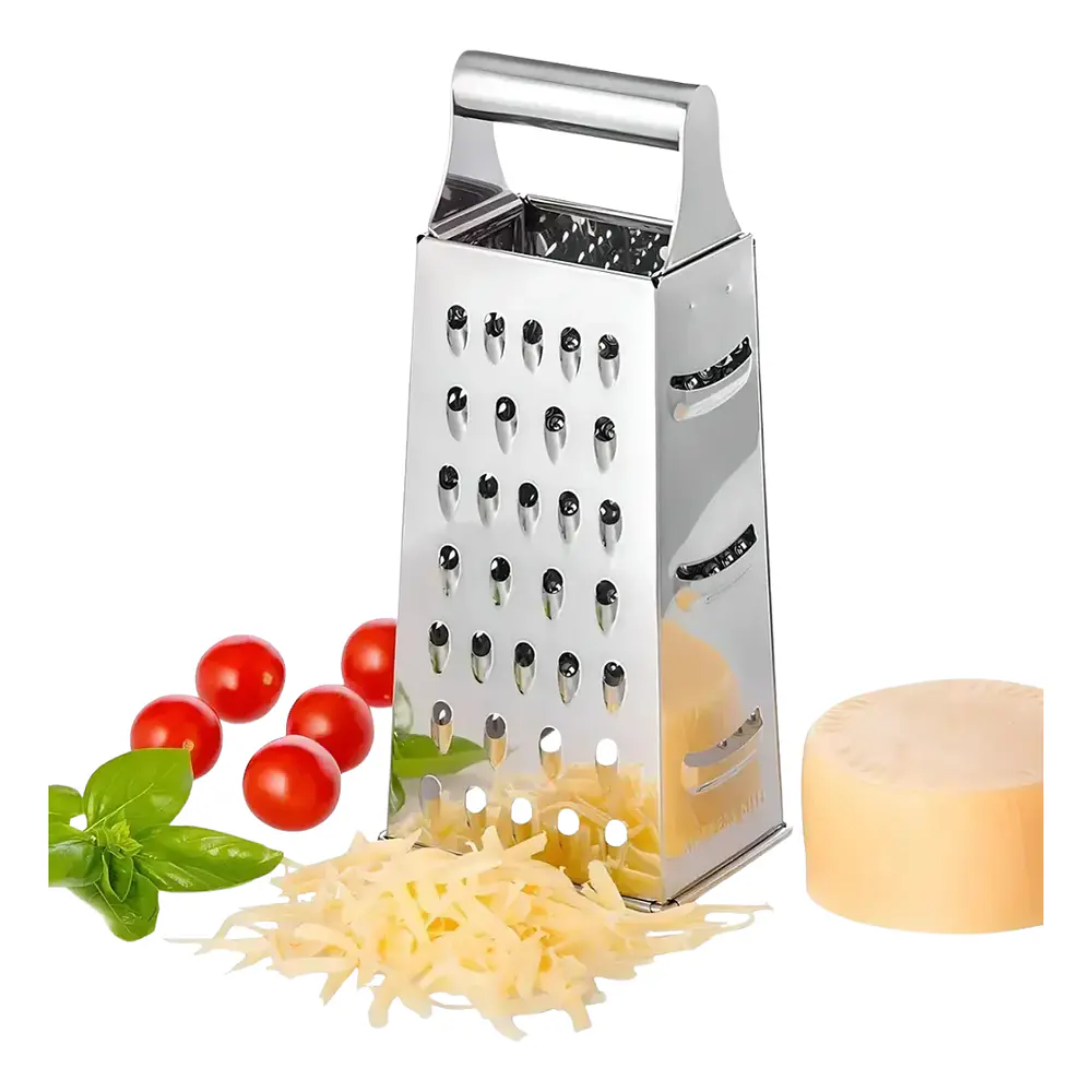 Rallador Cuatro Caras Acero Inoxidable Tamaño M 