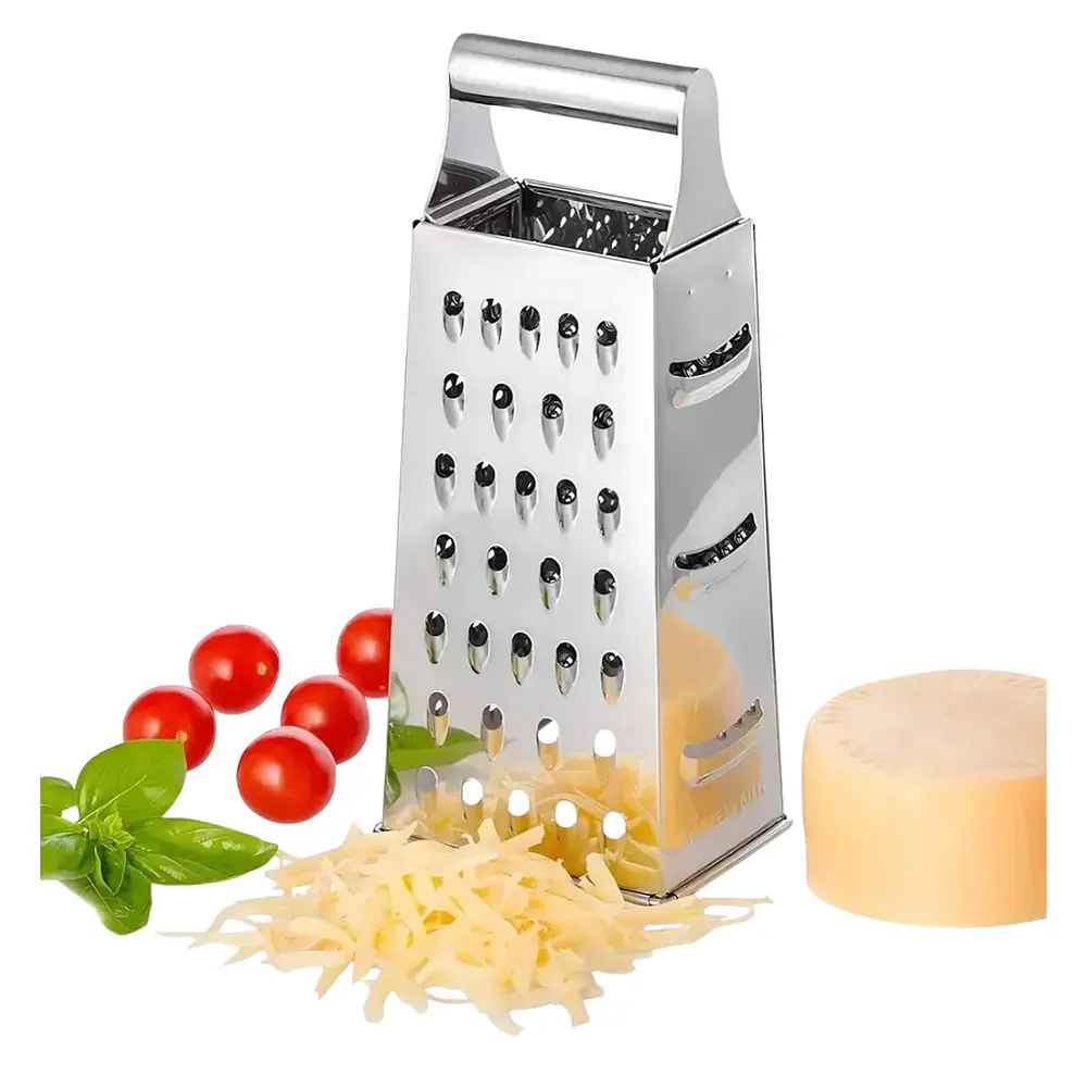 Rallador Cuatro Caras Acero Inoxidable Tamaño L