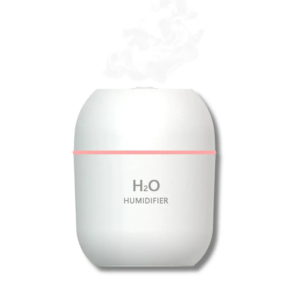 Humidificador Mini con Luces Cálidas Recargable USB 