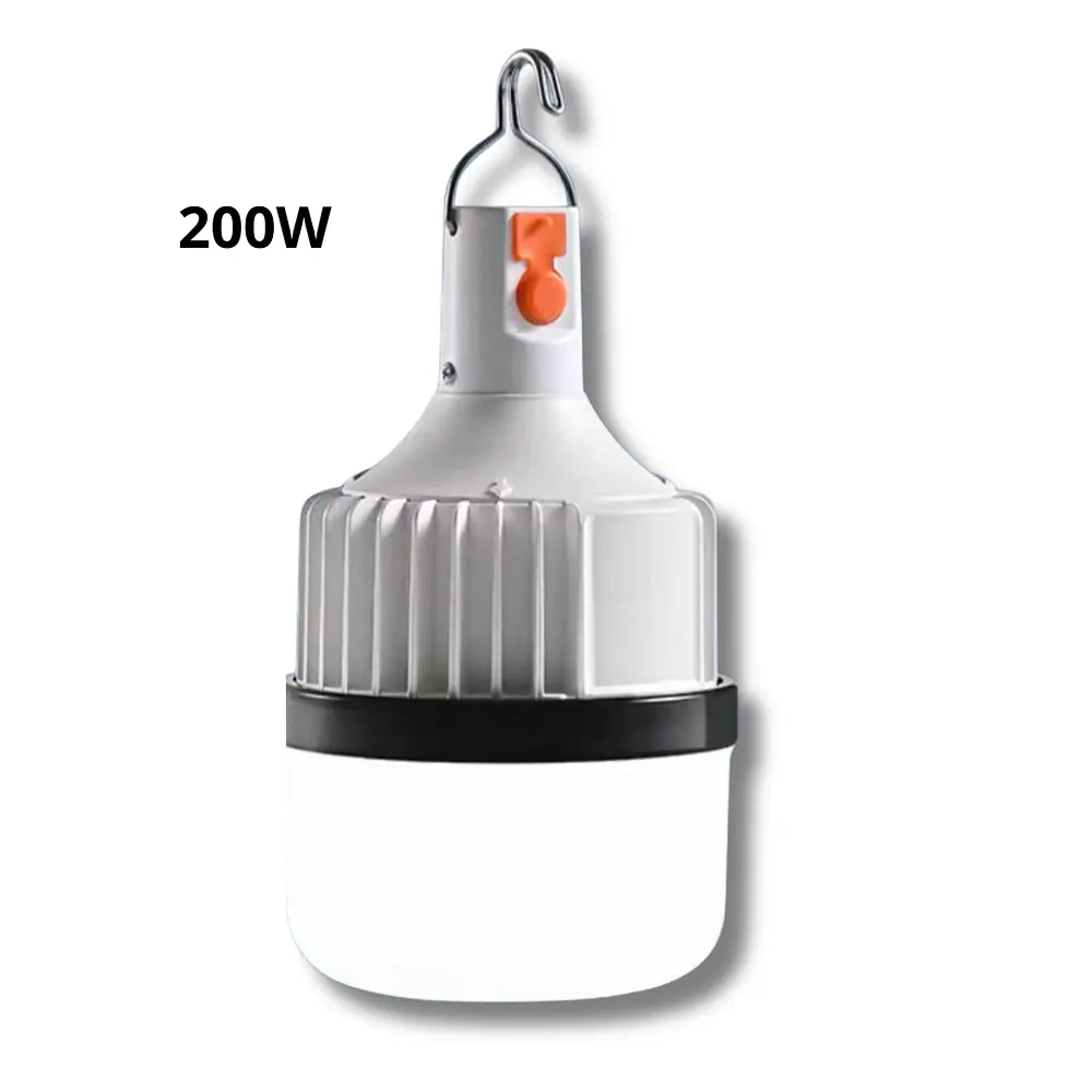 Lámpara Recargable De Emergencia Luz Led 200W Ampolleta LED BULB Brillante