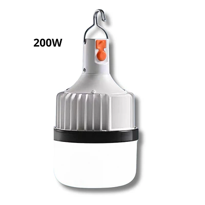 Lámpara Recargable De Emergencia Luz Led 200W Ampolleta LED BULB Brillante