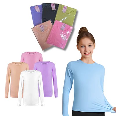 Pack Docena Camiseta de Bambú niña Colores 