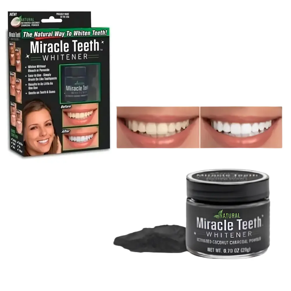 Pasta Dental Blanqueadora en Polvo MIRACLE TEETH