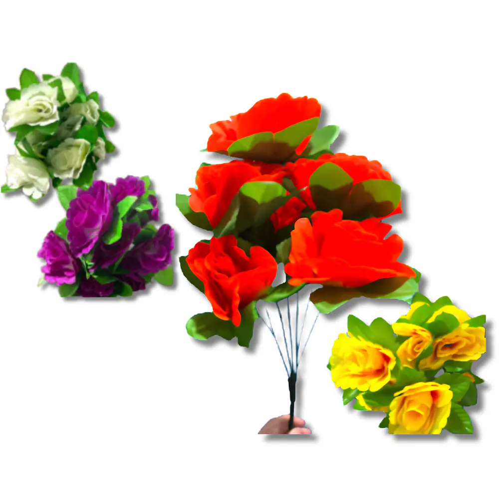 Ramillete Flores Artificiales 2 Colores