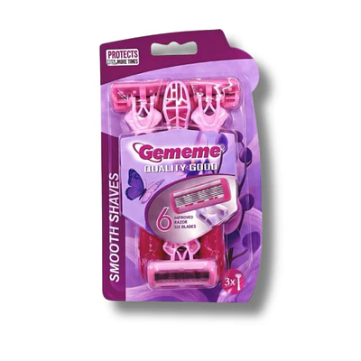 Rasuradora Presto barba Mujer 3 Unidades 6 Hojas