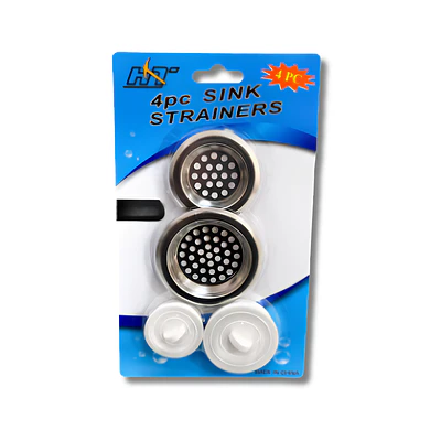 Set 2 Coladores para Fregadero Lavaplatos + 2 Tapones