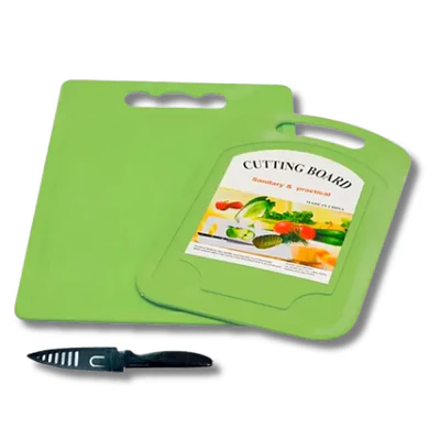 Pack 2 Tablas para Picar + Cuchillo