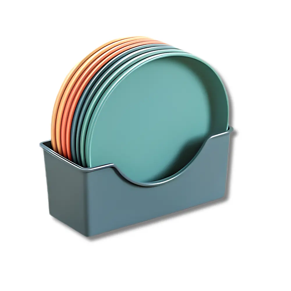 Set de Platos Plásticos 15 cm Colores