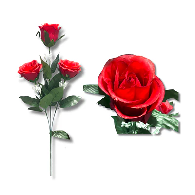  Ramillete Flores Artificiales Modelo 5 Colores
