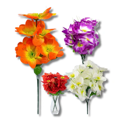  Ramillete Flores Artificiales Modelo 11 Colores