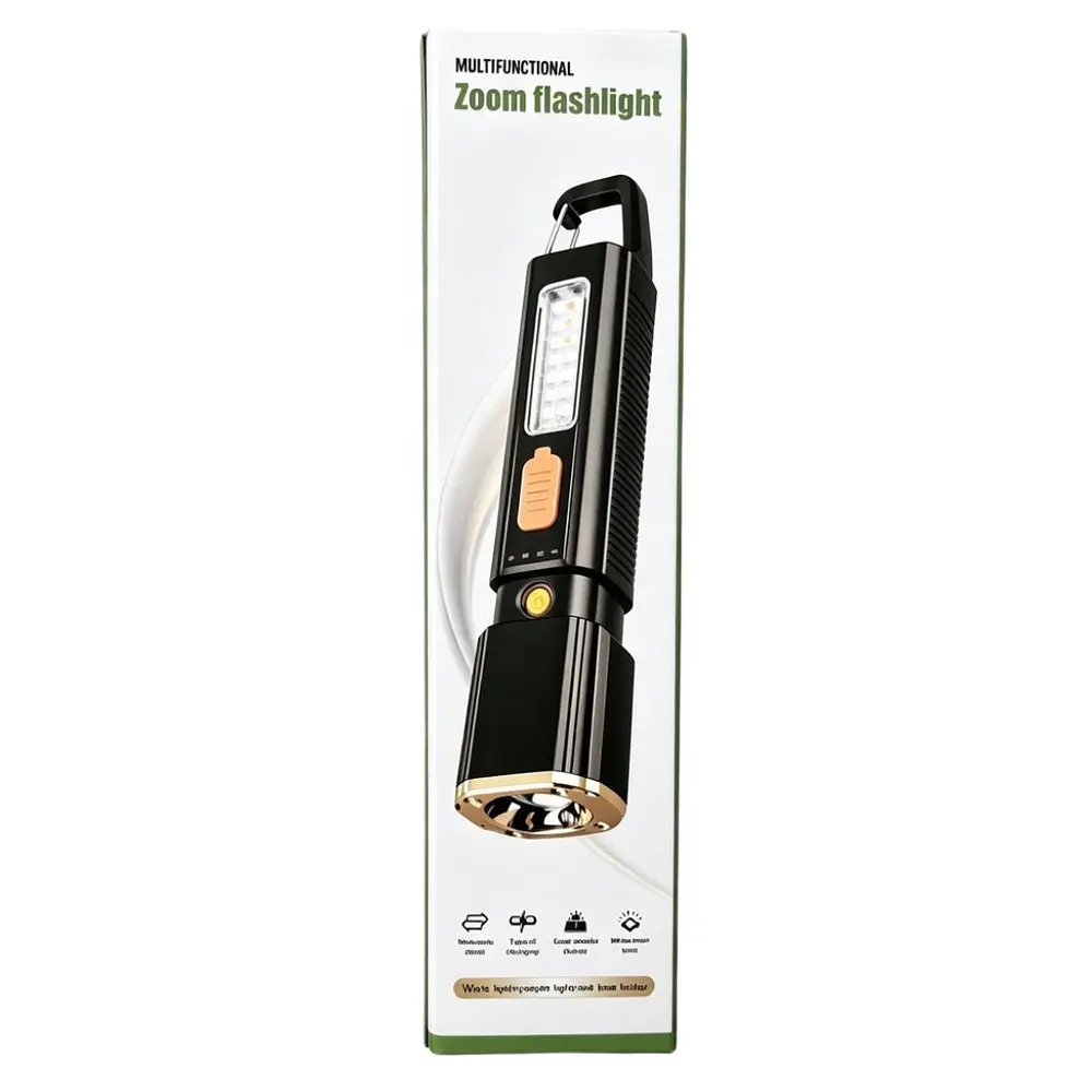 Linterna Con Zoom Recargable 