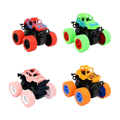 Set 4 Autos Stunt Car 4x4 Colores