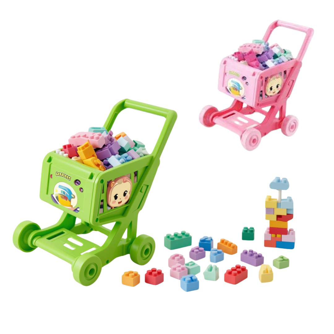 Carrito De Juguete Arrastre Bloques Construcción