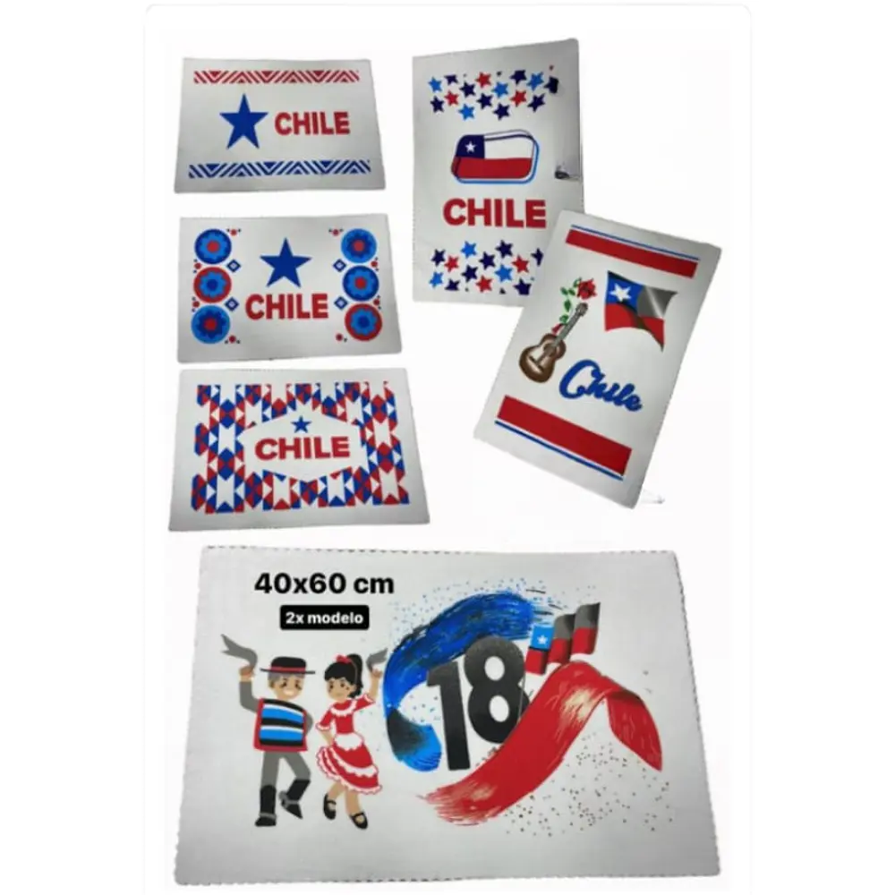 Pack 12 paños de cocina 40X60 cm Fiestas Patrias 