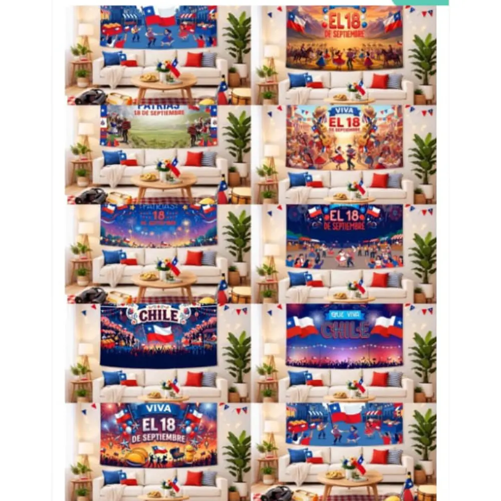 Tapiz Mural Decorativo Fiestas Patrias