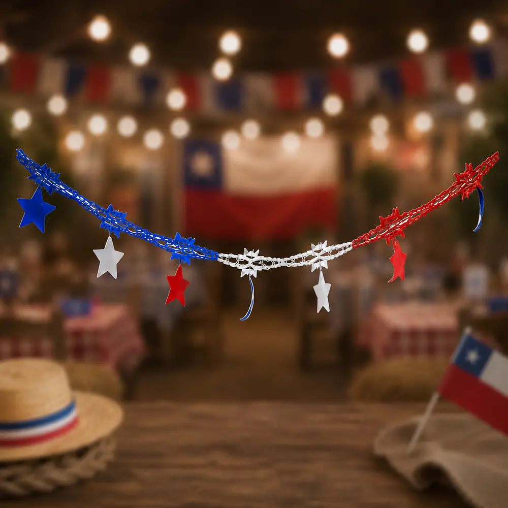 Guirnalda Con Estrellas Fiestas Patrias 